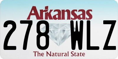 AR license plate 278WLZ