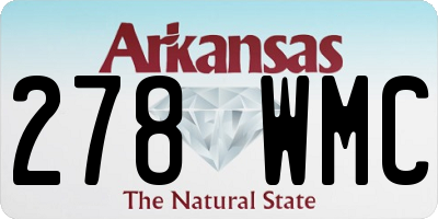 AR license plate 278WMC