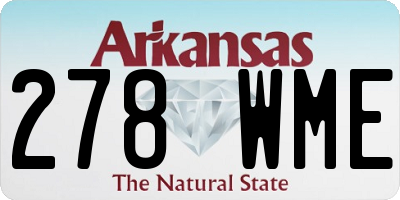 AR license plate 278WME