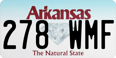 AR license plate 278WMF