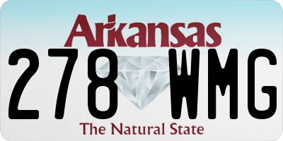 AR license plate 278WMG