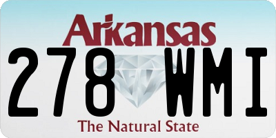 AR license plate 278WMI