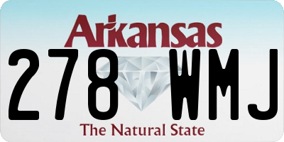 AR license plate 278WMJ