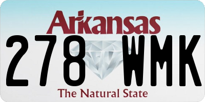 AR license plate 278WMK