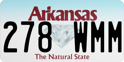 AR license plate 278WMM