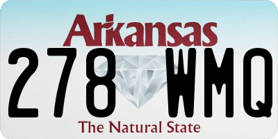 AR license plate 278WMQ