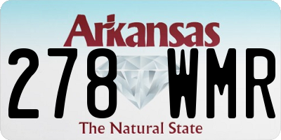 AR license plate 278WMR