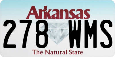 AR license plate 278WMS