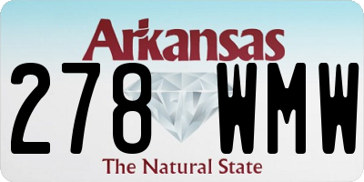 AR license plate 278WMW