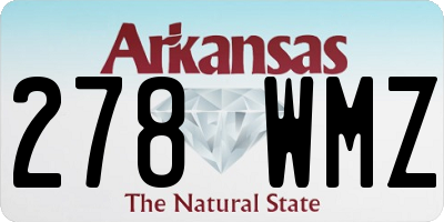AR license plate 278WMZ