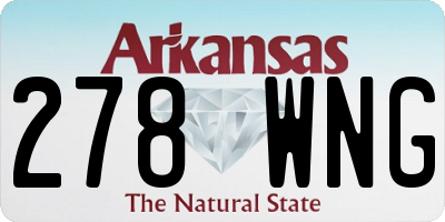 AR license plate 278WNG