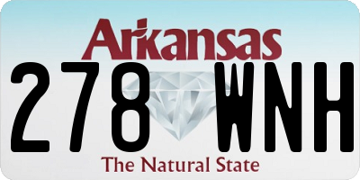 AR license plate 278WNH