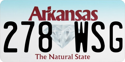 AR license plate 278WSG