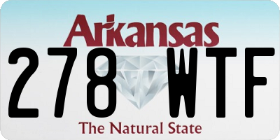 AR license plate 278WTF