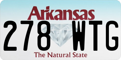 AR license plate 278WTG