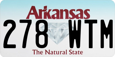 AR license plate 278WTM