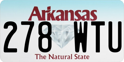 AR license plate 278WTU