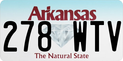 AR license plate 278WTV