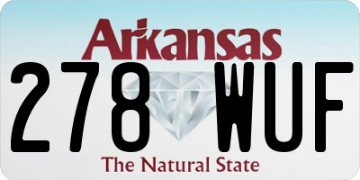 AR license plate 278WUF