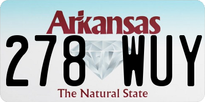 AR license plate 278WUY