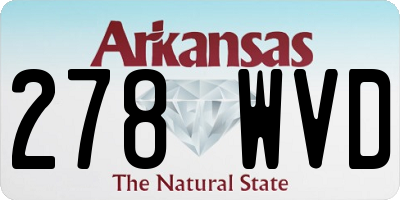AR license plate 278WVD