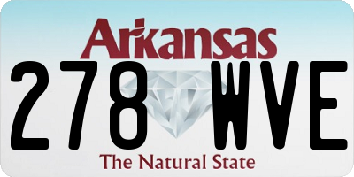 AR license plate 278WVE