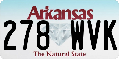 AR license plate 278WVK