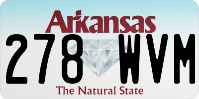 AR license plate 278WVM