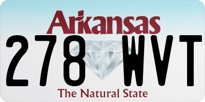 AR license plate 278WVT