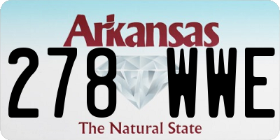 AR license plate 278WWE