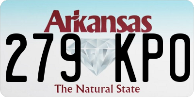 AR license plate 279KPO