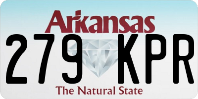 AR license plate 279KPR