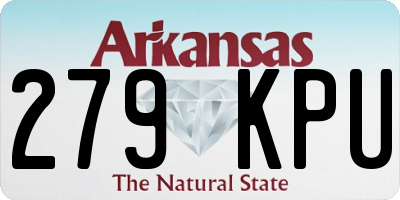 AR license plate 279KPU