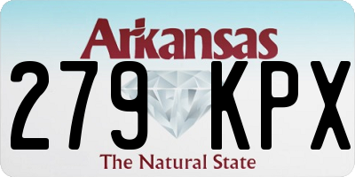 AR license plate 279KPX