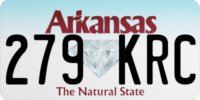AR license plate 279KRC