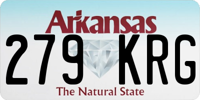 AR license plate 279KRG