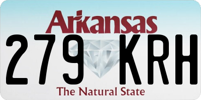 AR license plate 279KRH