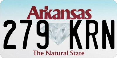 AR license plate 279KRN