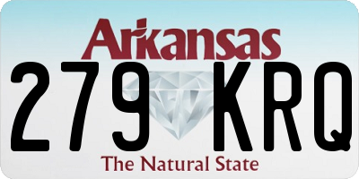 AR license plate 279KRQ