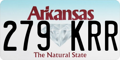AR license plate 279KRR
