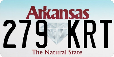 AR license plate 279KRT