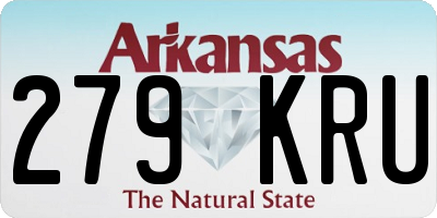 AR license plate 279KRU