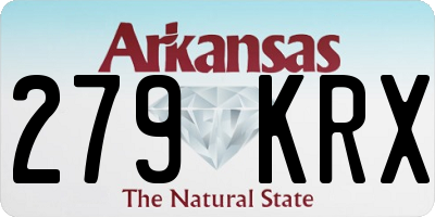 AR license plate 279KRX