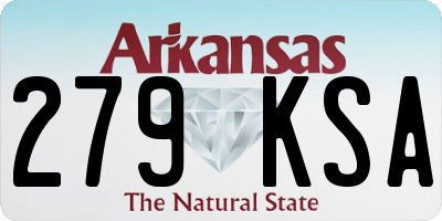 AR license plate 279KSA