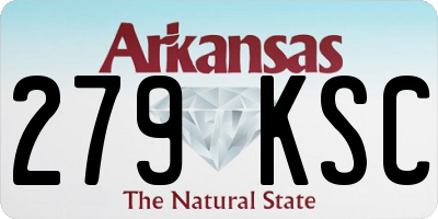 AR license plate 279KSC