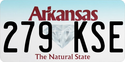 AR license plate 279KSE