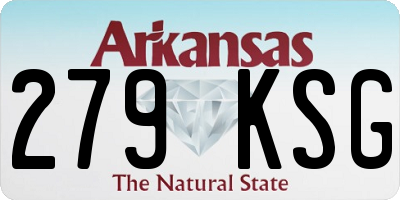 AR license plate 279KSG