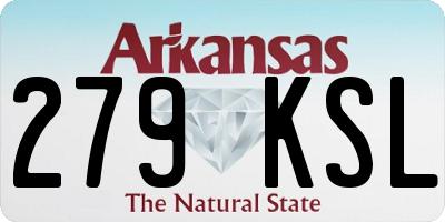 AR license plate 279KSL