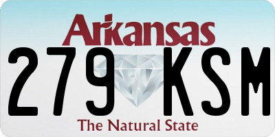 AR license plate 279KSM