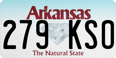 AR license plate 279KSO
